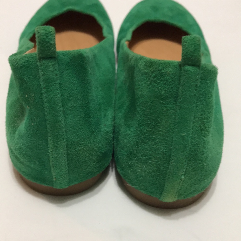J. Crew Green Suede Ballet Flats - Picture 5 of 12